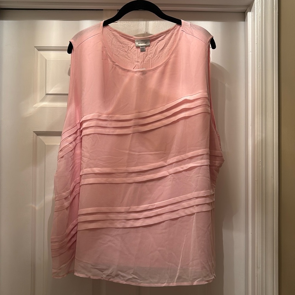 Avenue Pink Sleeveless Top